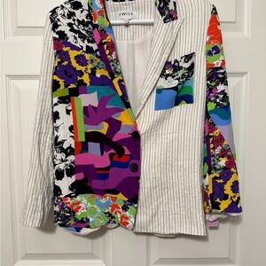 Twist Colorful Patterned Blazer